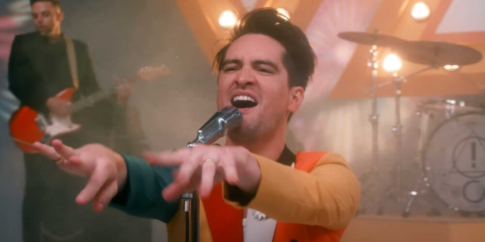 Photo of Brendon Urie singing